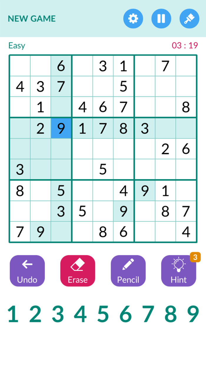 SudokuBrain Puzzle Game
