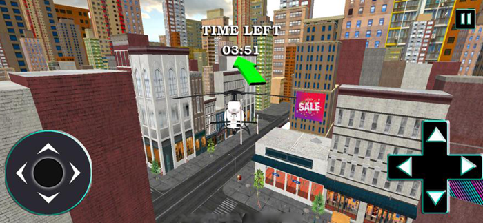 Helicopter City Race Simulator