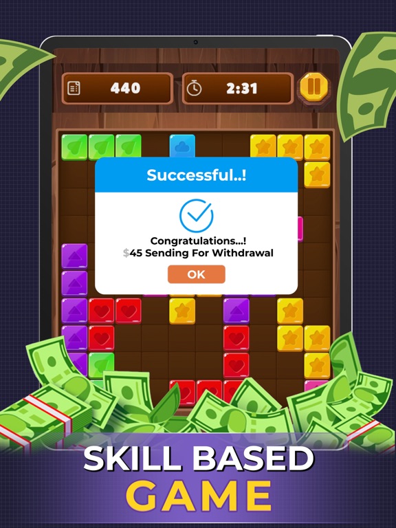 Block Puzzle: Win Real Money! iPad screenshot 5 - Games app