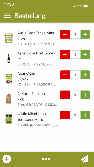 Rinklin Webshop-App Screenshot