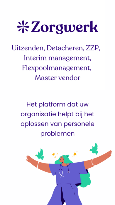 Zorgwerk opdrachtgevers Screenshot