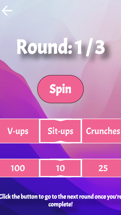 Workout Wheel Screenshot