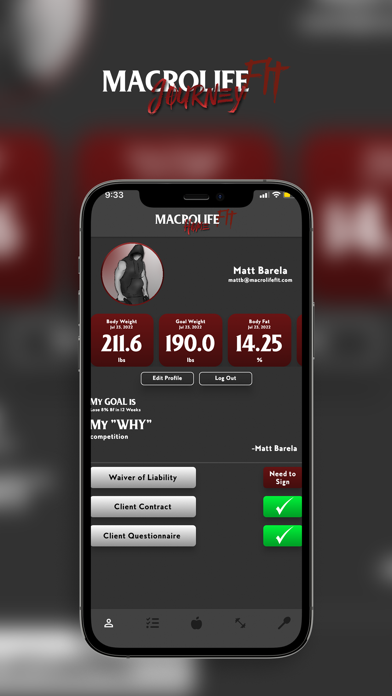 MacroLife Fit Training Screenshot