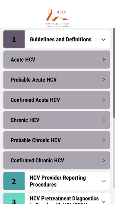 HIV/HCV Provider Education Screenshot