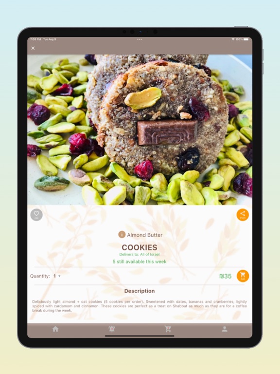 OatYes iPad screenshot 4 - Food & Drink app