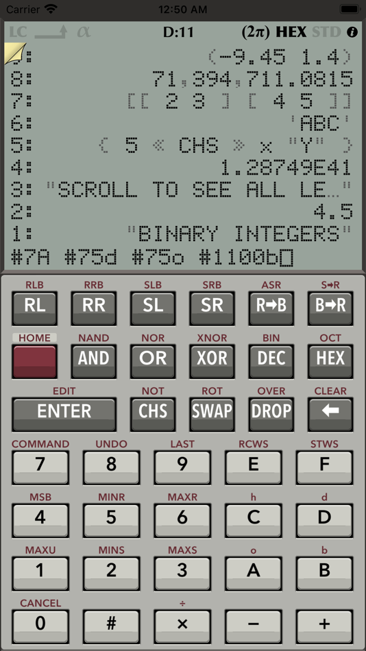 #4. RPN 28x Calc (iOS) 来自: tredje design