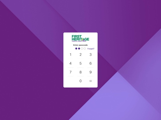 First Heritage FCU iPad screenshot 2 - Finance app