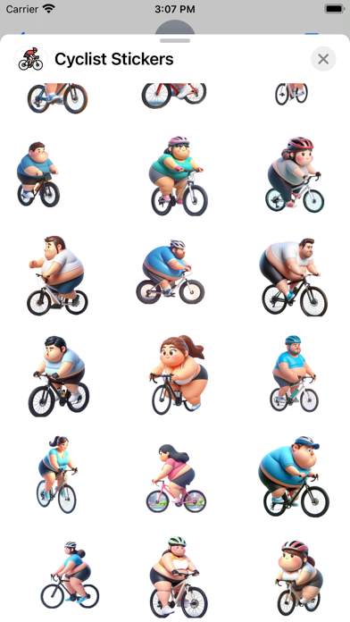 Screenshot #2 pour Cyclist Stickers