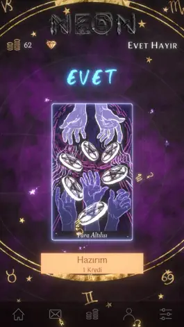 Game screenshot Neon Tarot & Kahve Falı hack