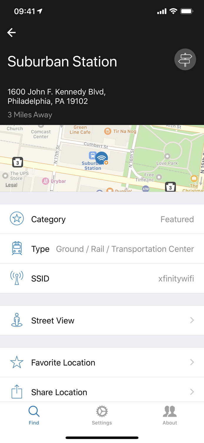 Xfinity WiFi Hotspots