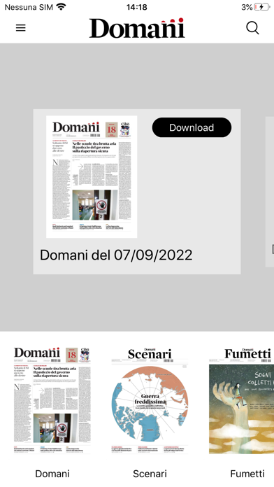 Domani Screenshot