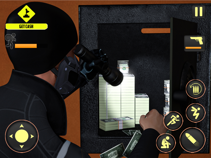 Thief Sneakers Rob and Escape