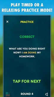 present tenses grammar test iphone screenshot 3