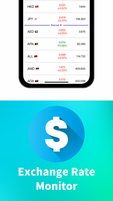 Exchange Rate Monitor Screenshot