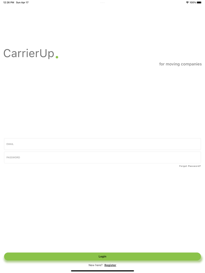 CarrierUp for moving companies