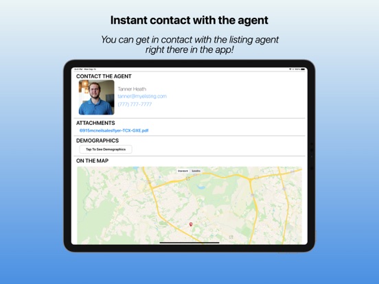 MyEListing iPad screenshot 4 - Business app