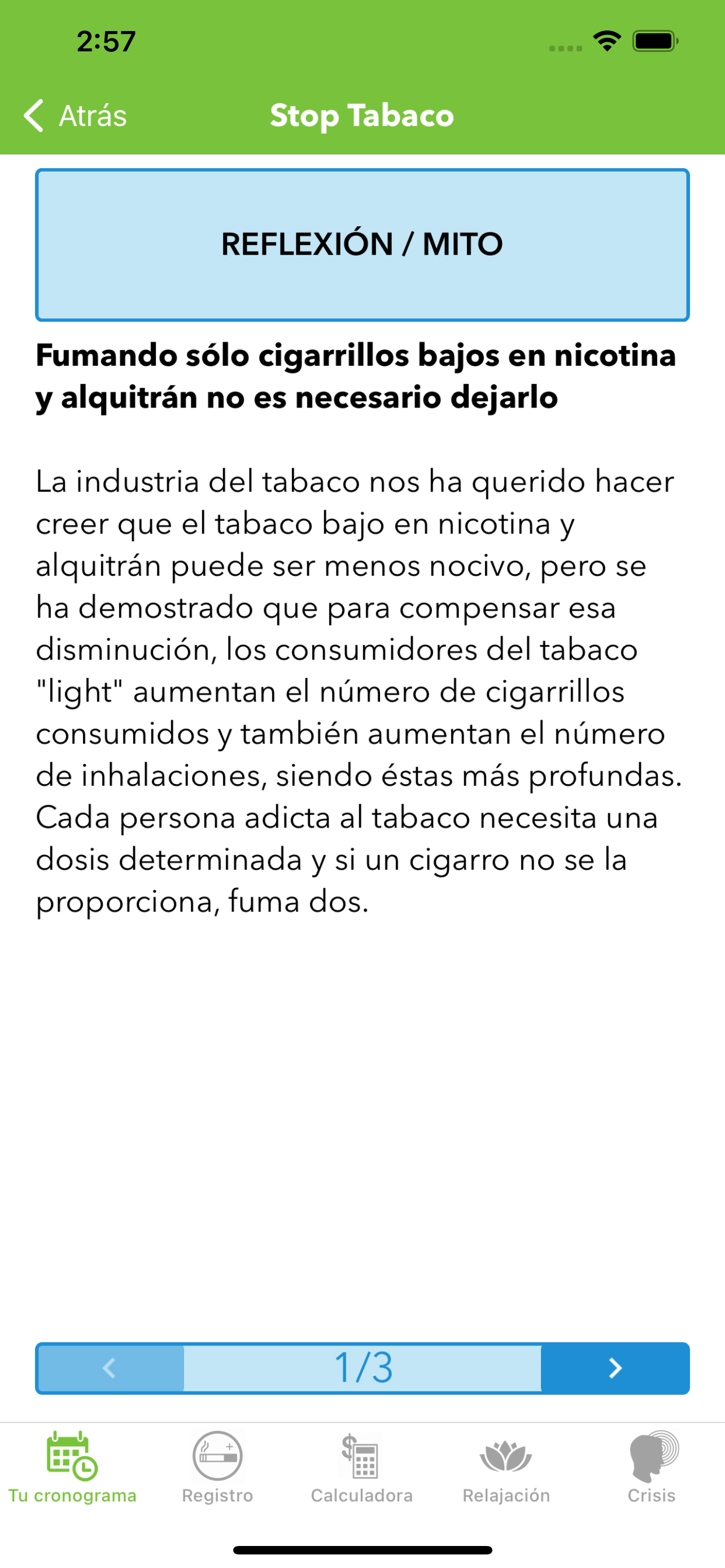 Stop Tabaco Mobile Trainer
