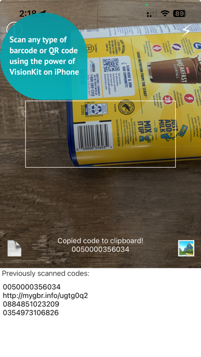 Itsy Scan - Barcode/QR scanner Screenshot