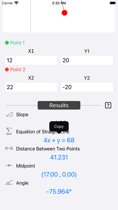 Slope Calculator Plus Screenshot