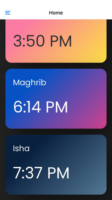 Muslim Prayer Times App Screenshot