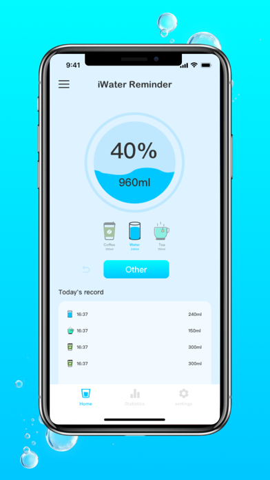 iWater Reminder-Healthy Tool Screenshot