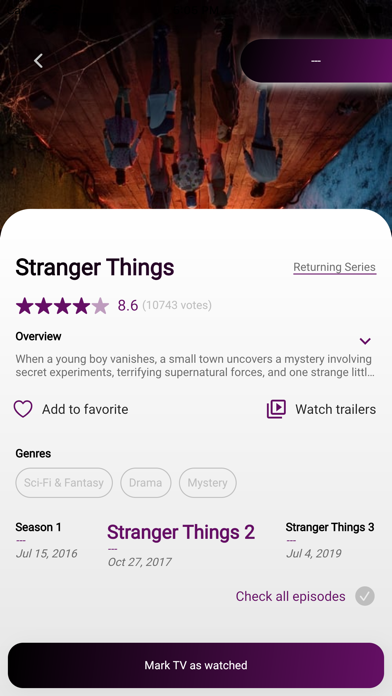 SimpleTvShows Screenshot