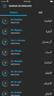 the quran in english iphone screenshot 1