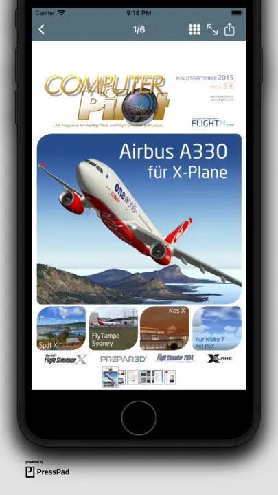 Flight! Magazine App iPhone Screenshot 1