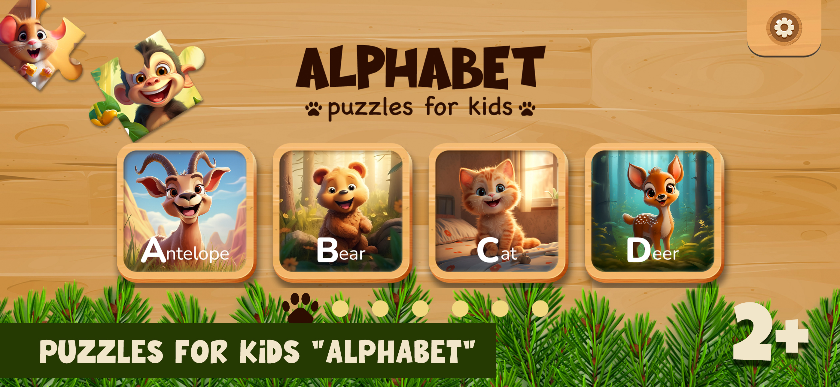Puzzle games for kids ABC