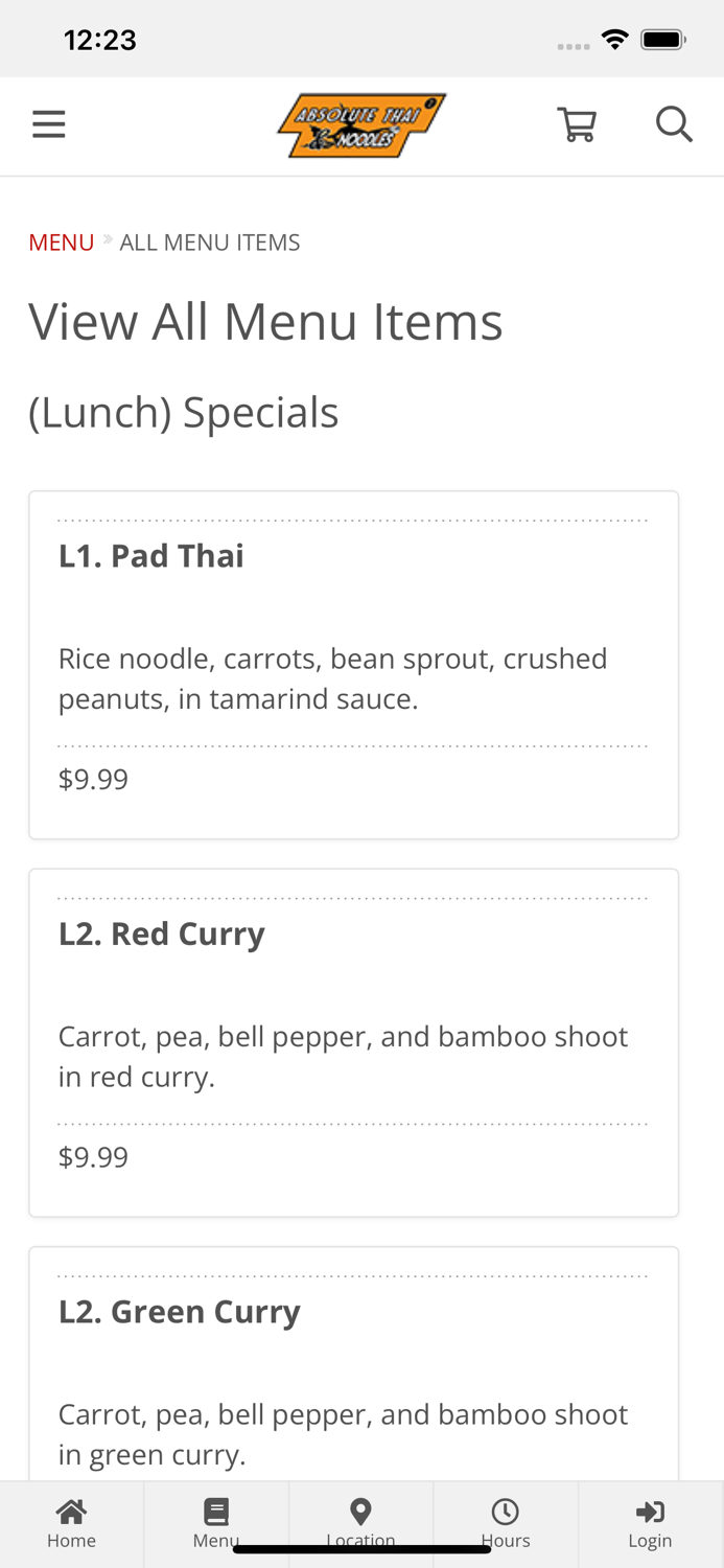 Absolute Thai and Noodles