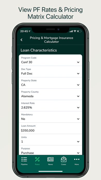 Provident Funding Broker Screenshot