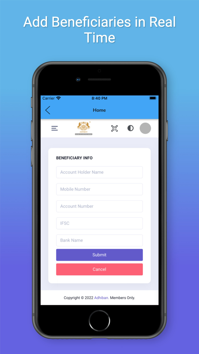 Adhiban - Mobile App
