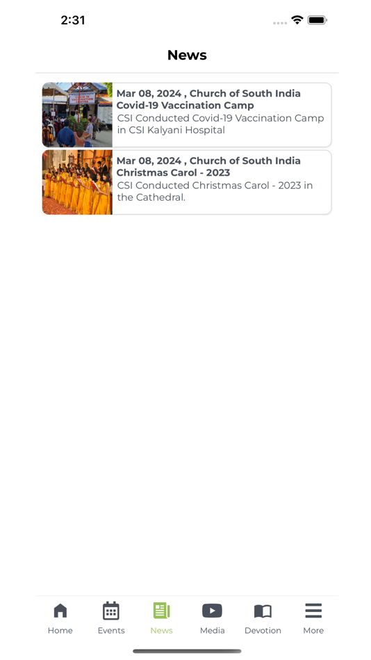 #3. CSI Church App (iOS) Podle: Anand Babu