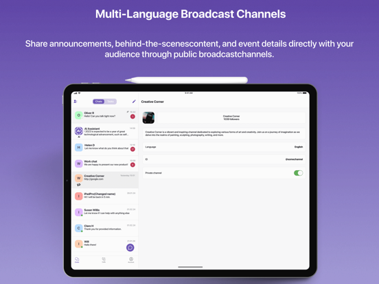 JotLink iPad screenshot 4 - Social Networking app