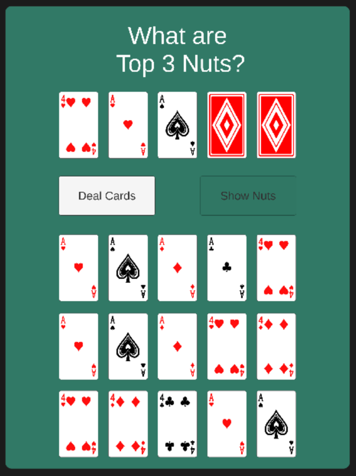 Top Nuts Trainer Texas HoldEm