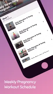 pregnancy workouts & exercises iphone screenshot 2
