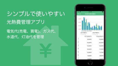 シンプル「光熱費管理」のおすすめ画像1