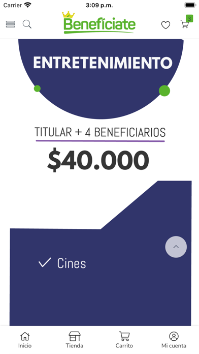 Benefíciate Screenshot