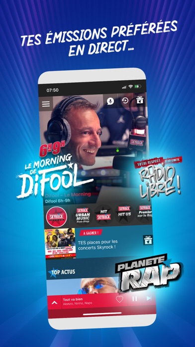 Screenshot #2 pour Skyrock Radios