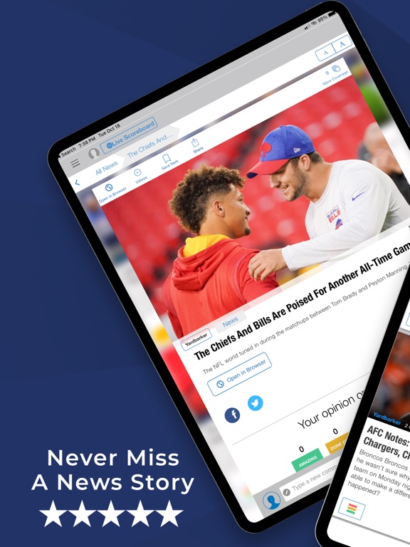 Screenshot #1 for Football Nation News & Scores