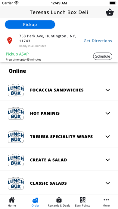Teresas lunch box deli Screenshot