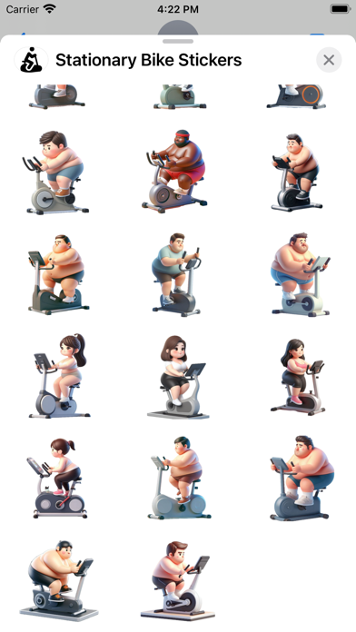 Screenshot #3 pour Stationary Bike Stickers