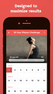 30 day pilates challenge iphone screenshot 4