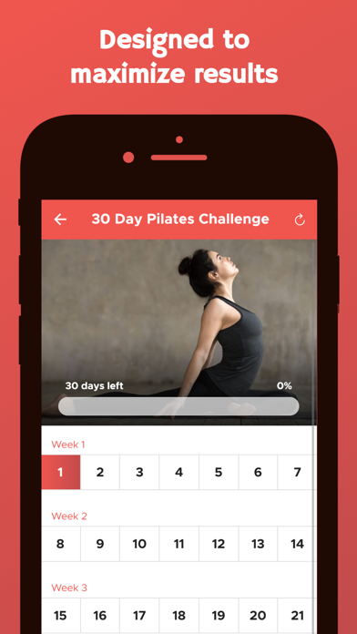 30 Day Pilates Challenge Screenshot