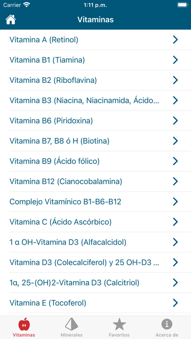Fichas de Micronutrientes Screenshot