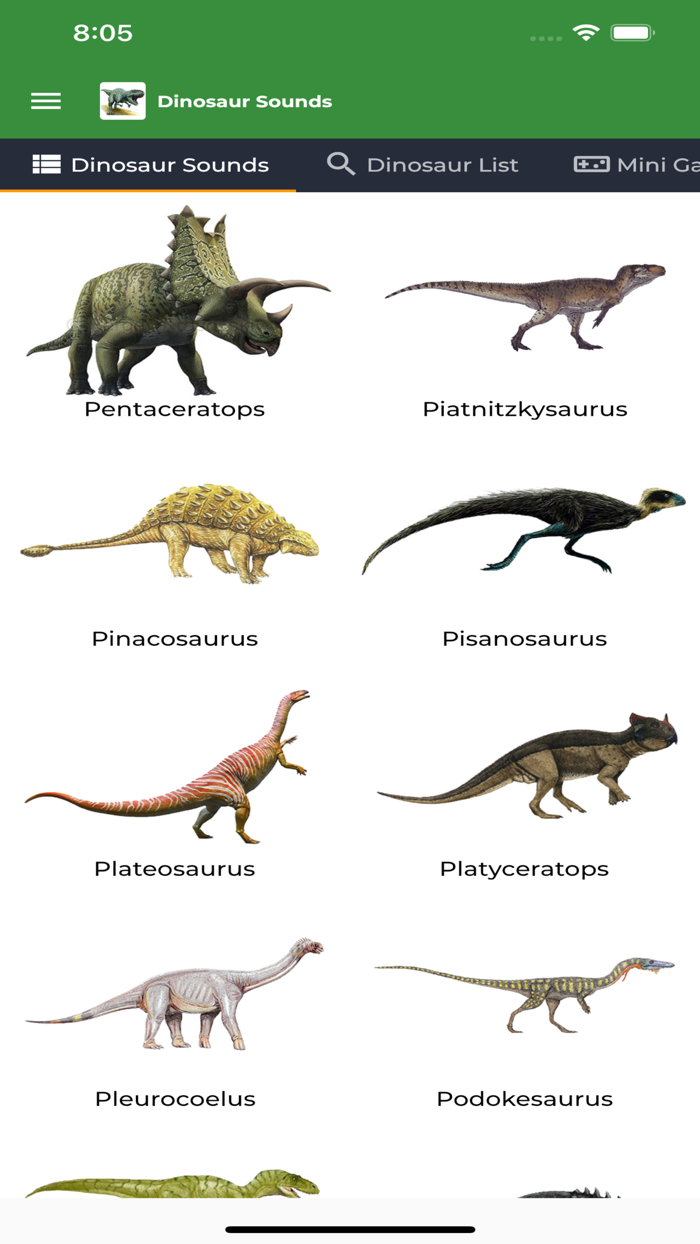 Dinosaur Sounds and Info