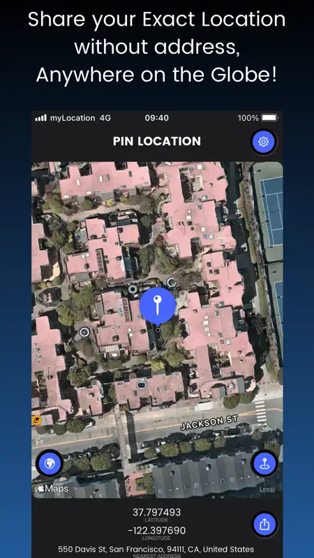 myLocation - GPS Coordinates screenshot 1 of 5