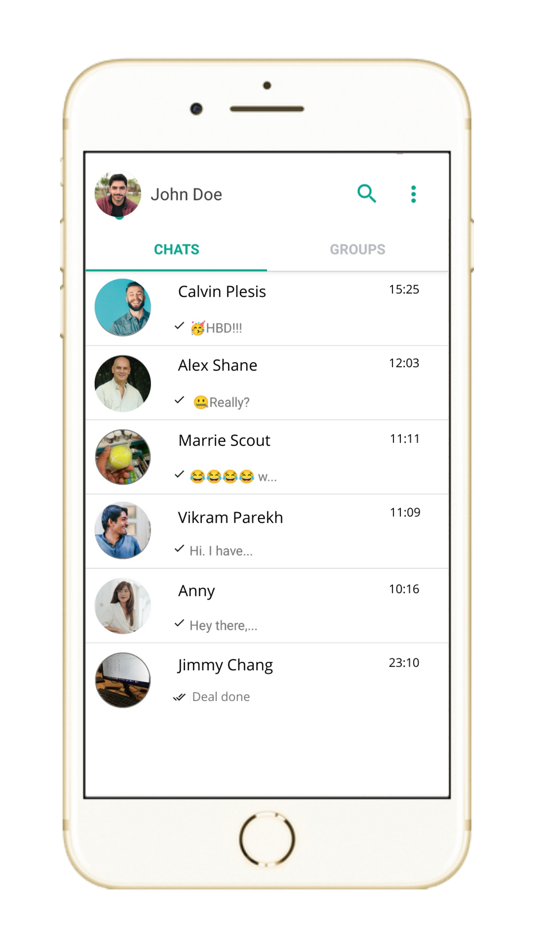 #1. React Native Chat App Demo (iOS) Podle: RAO INFORMATIONTECHNOLOGY PRIVATE LIMITED