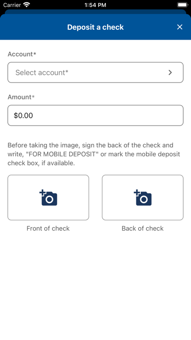 Zions Bank Mobile Banking Screenshot
