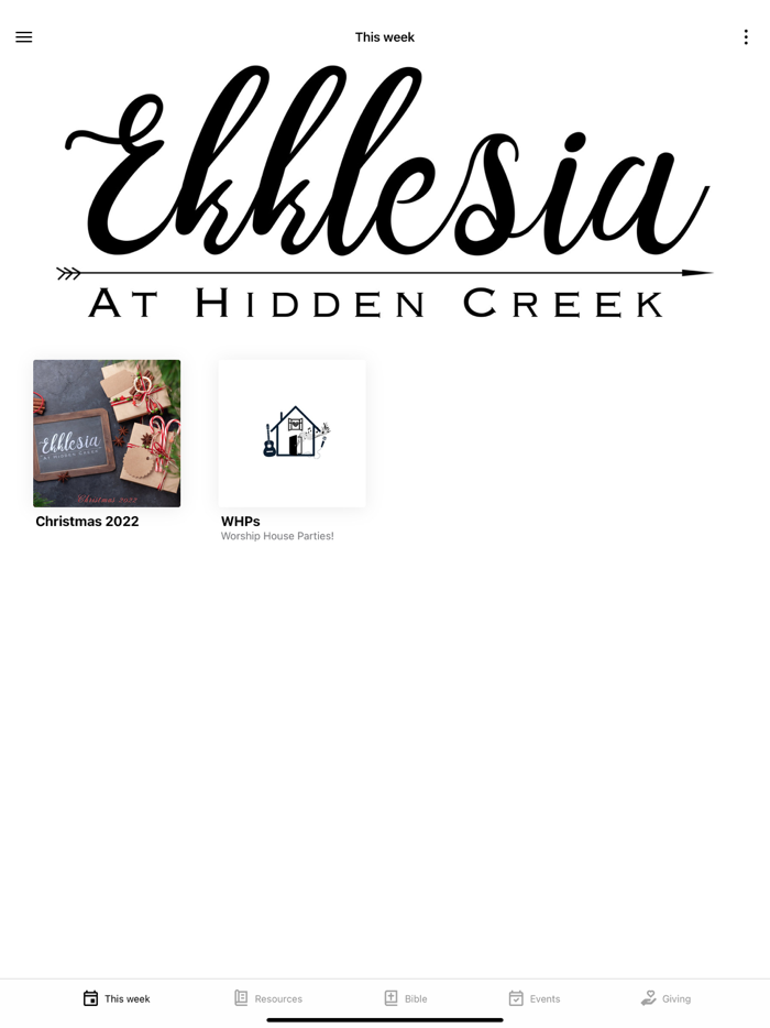 Ekklesia at Hidden Creek